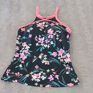 ZeroXposur Neon Coral Bikini Top